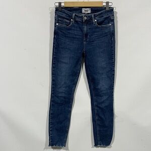 PAIGE Dark Wash High-Rise Skinny Jeans - Blue